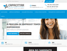 Tablet Screenshot of capacittar.com.br